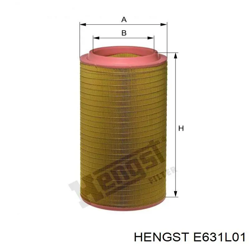 Фільтр повітряний E631L01 Hengst