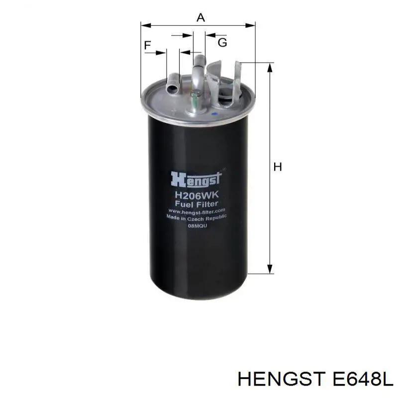 Повітряний фільтр E648L Hengst