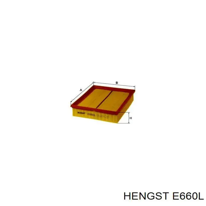 Повітряний фільтр E660L Hengst