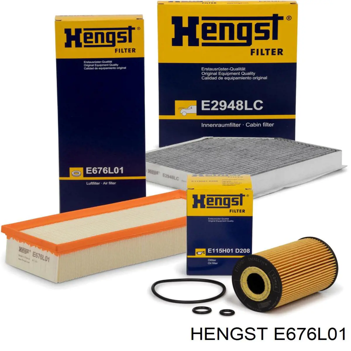 Елемент повітряного фільтра Hengst E676L01 ціна, від 10.48 USD