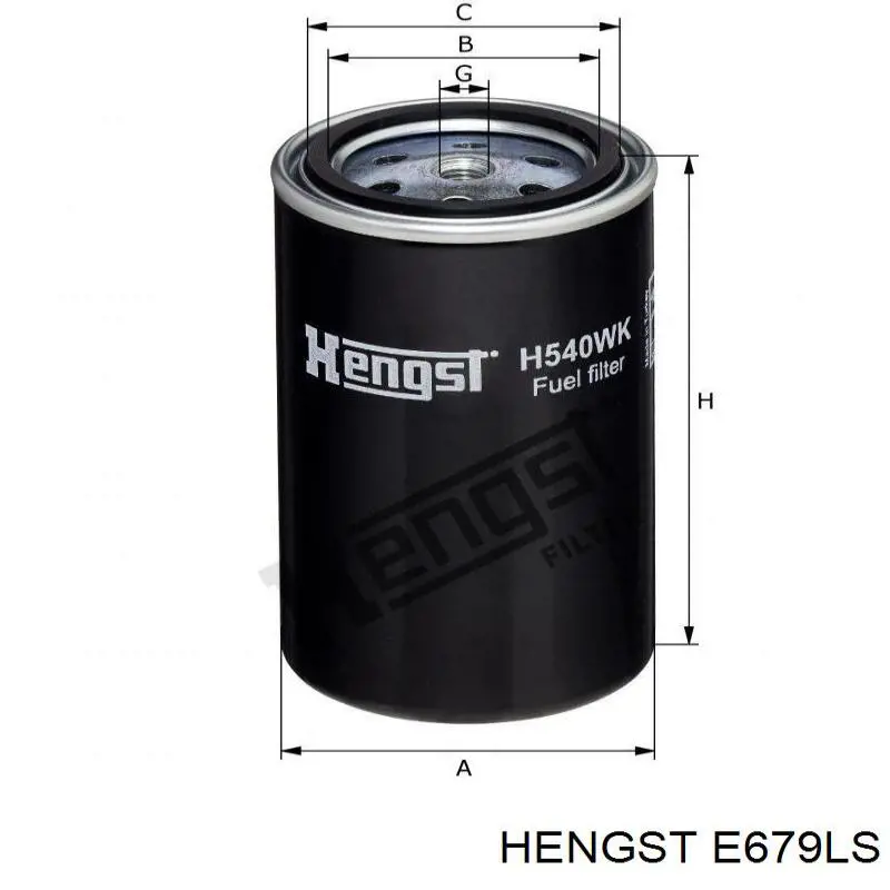 E679LS Hengst Повітряний фільтр двигуна