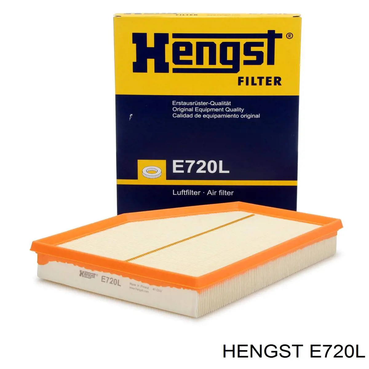 Повітряний фільтр E720L Hengst