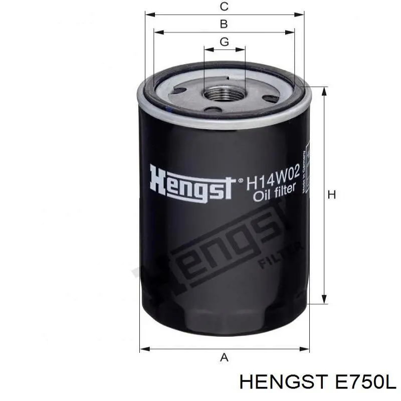 Елемент повітряного фільтра Hengst E750L ціна, від 14.33 USD