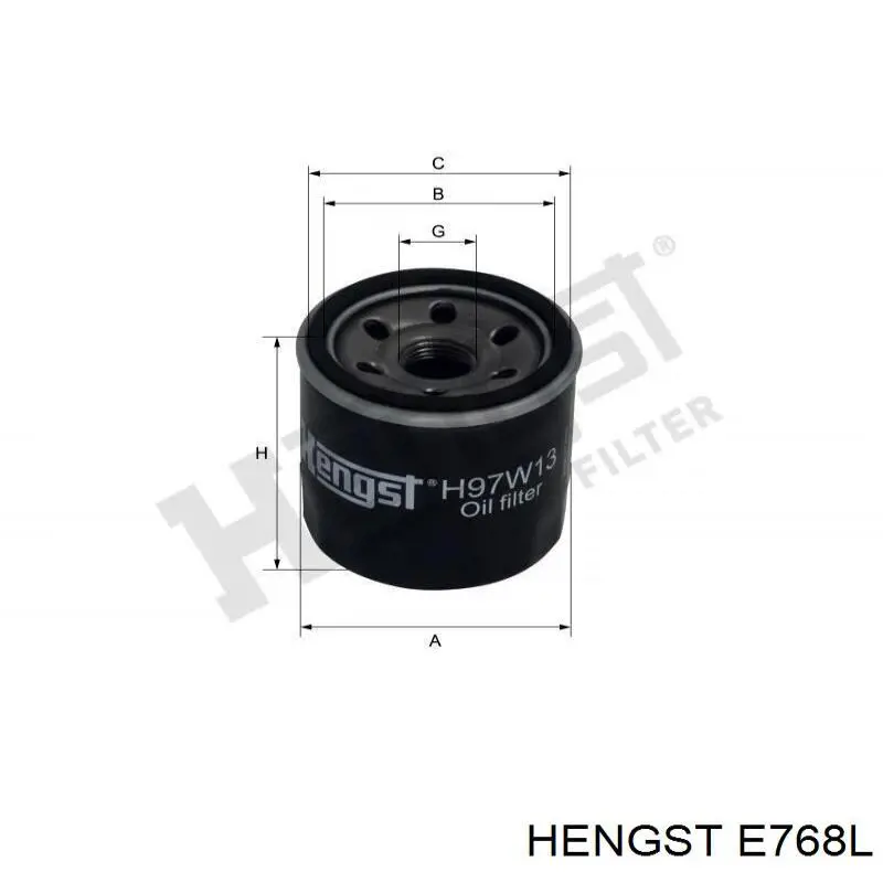 Фільтр повітряний Hengst E768L