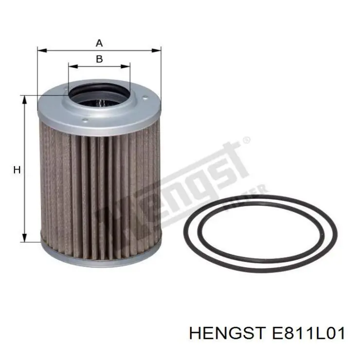 Фільтр повітряний Hengst E811L01