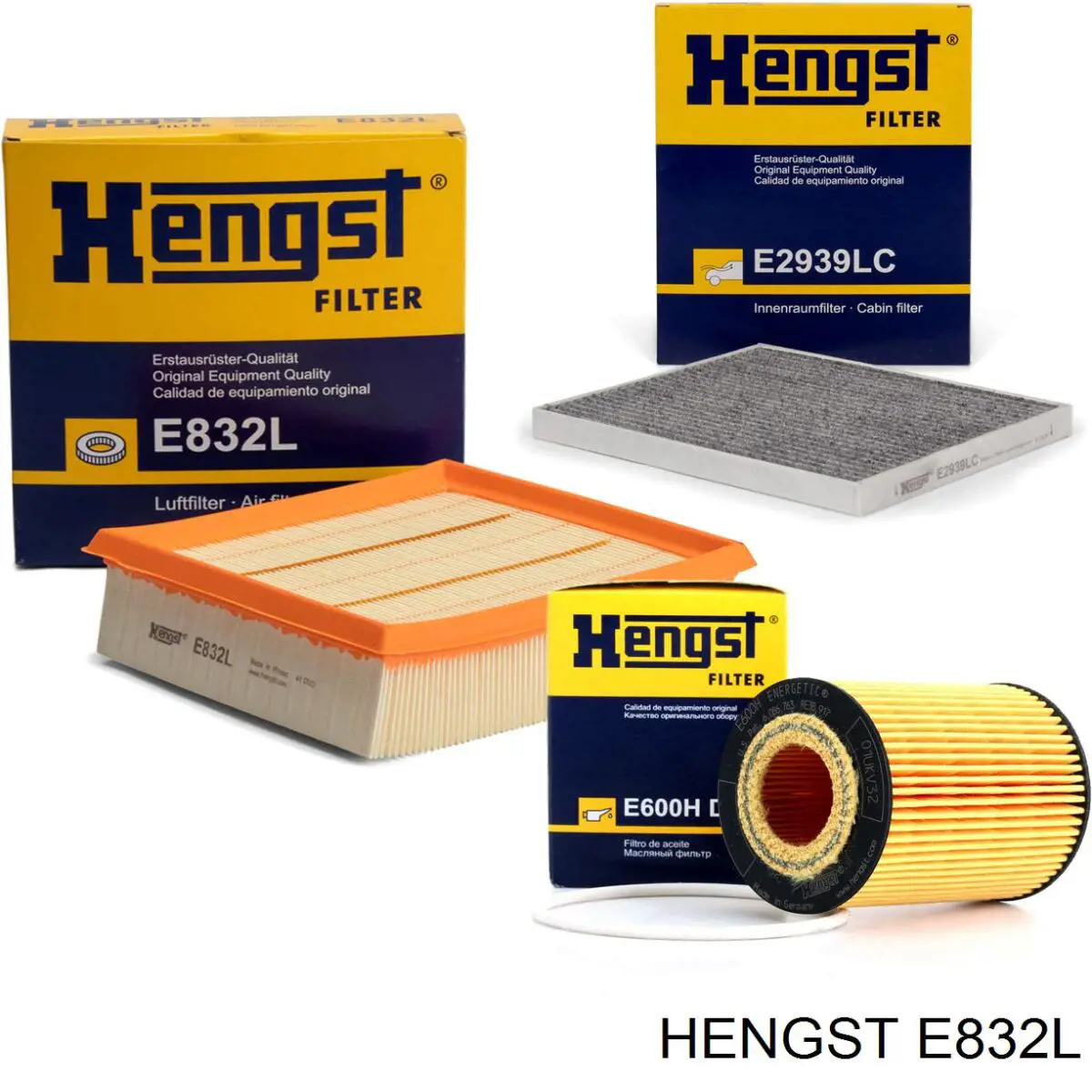 Елемент повітряного фільтра Hengst E832L ціна, від 6.10 USD