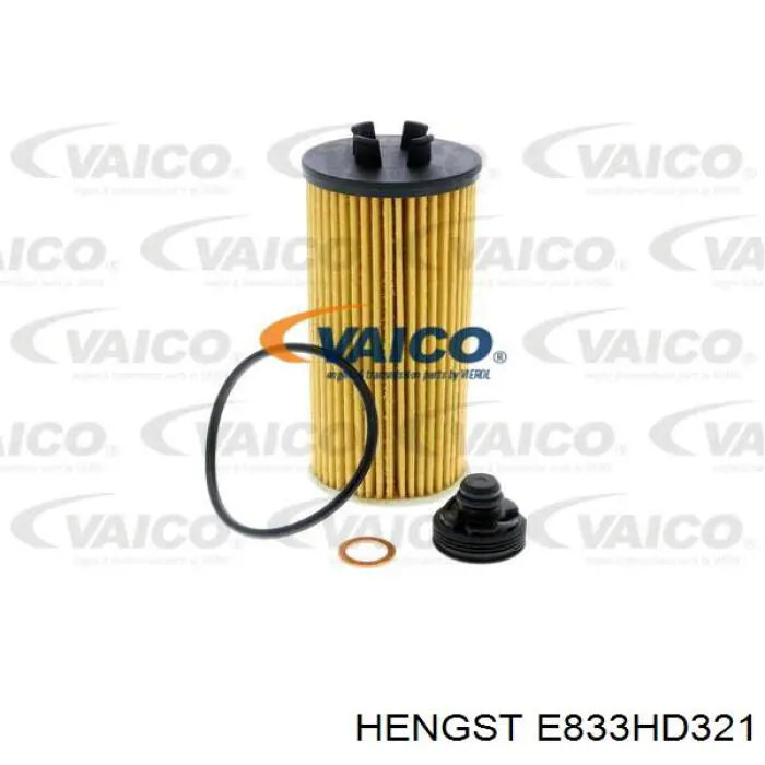 Масляний фільтр двигуна Hengst E833HD321 ціна, від 10.40 USD