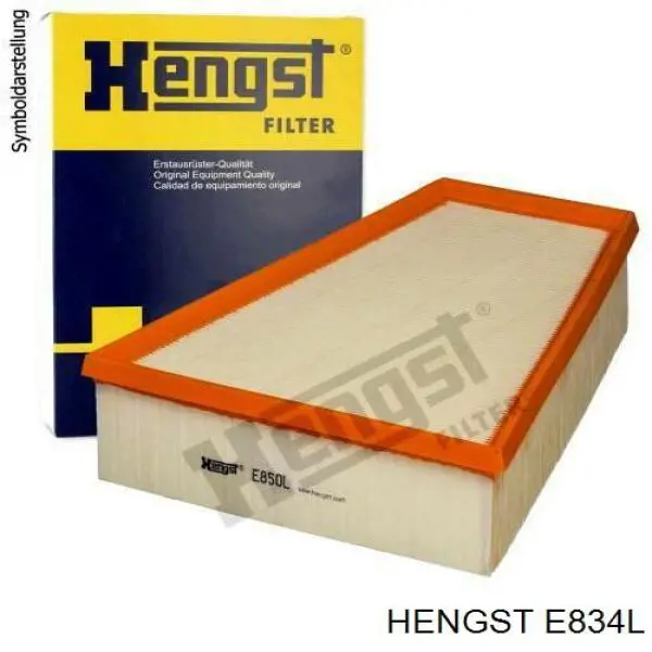 Повітряний фільтр E834L Hengst