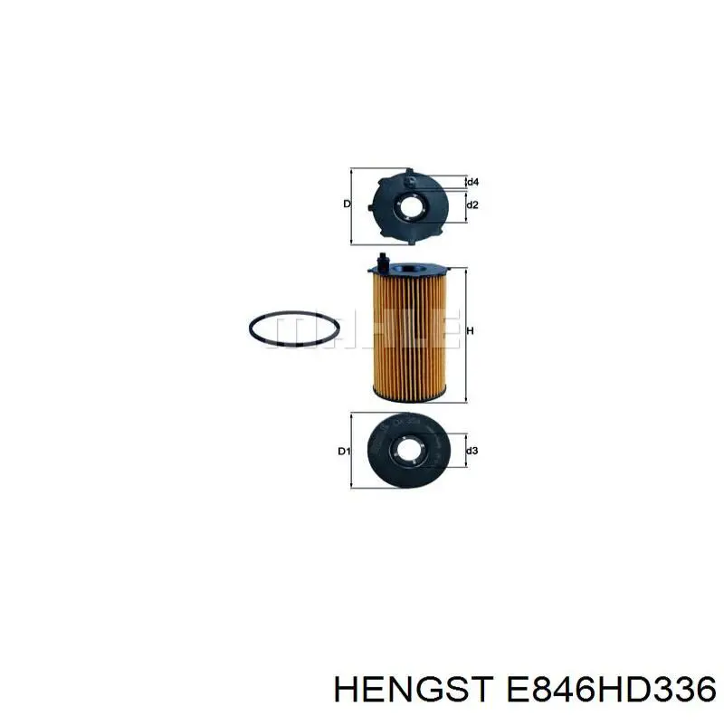 Фільтр масляний Hengst E846HD336