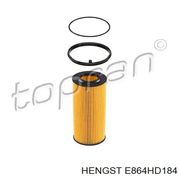 Масляний фільтр двигуна Hengst E864HD184 ціна, від 11.49 USD