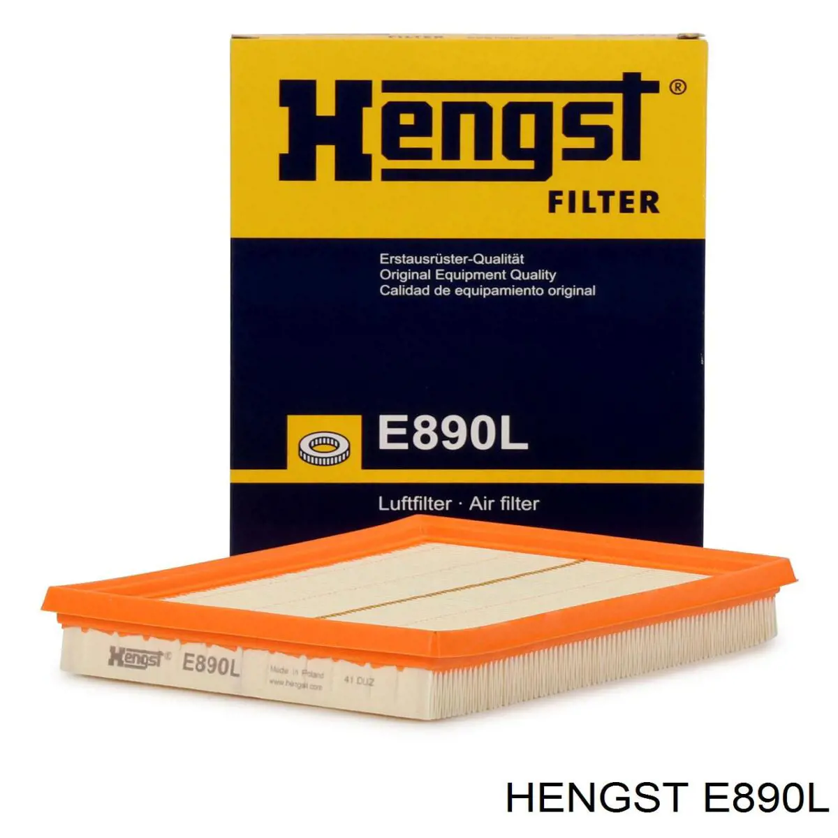Повітряний фільтр E890L Hengst