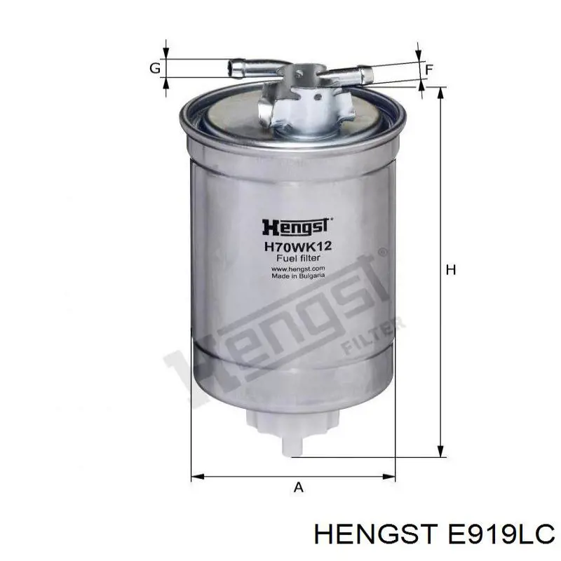 Повітряний фільтр салону Hengst E919LC