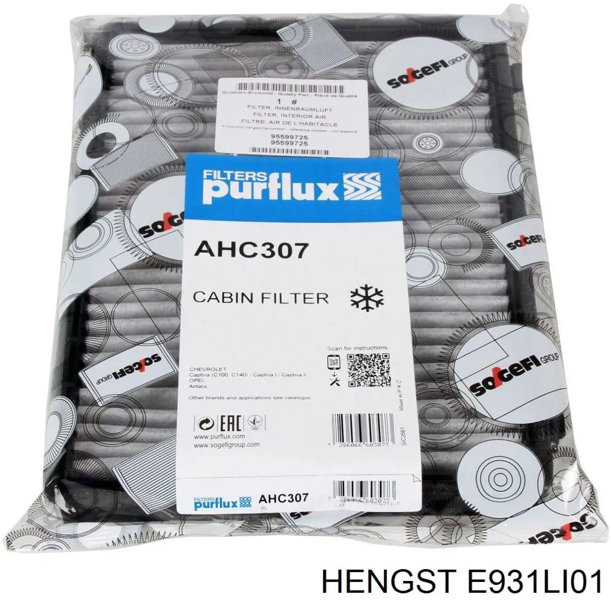 Фільтр повітряний обігрівача Hengst E931LI01 ціна, від 5.66 USD