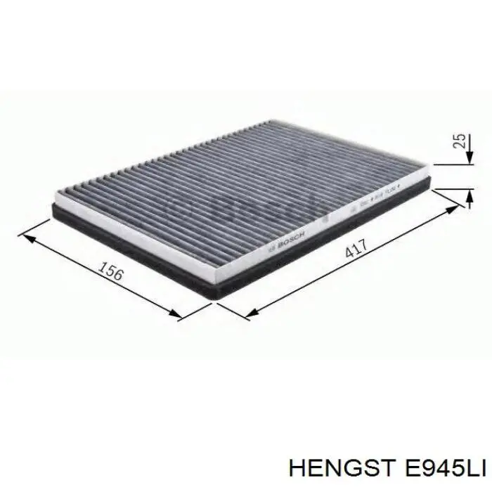 Повітряний фільтр салону Hengst E945LI