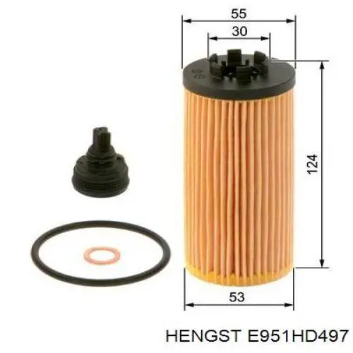 E951HD497 Hengst фільтр масляний