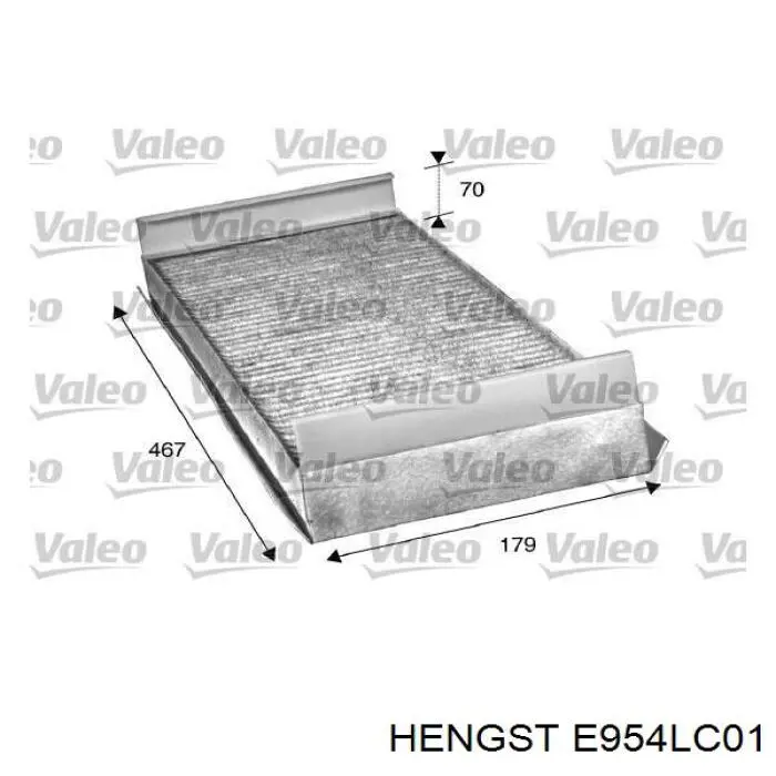 Фільтр салону E954LC01 Hengst