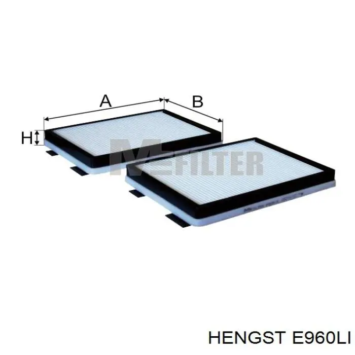 Купити E960LI Hengst Фільтр салону вугільний