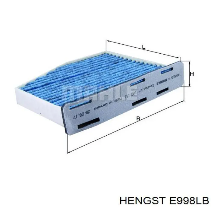 Купити E998LB Hengst Фільтр салону вугільний