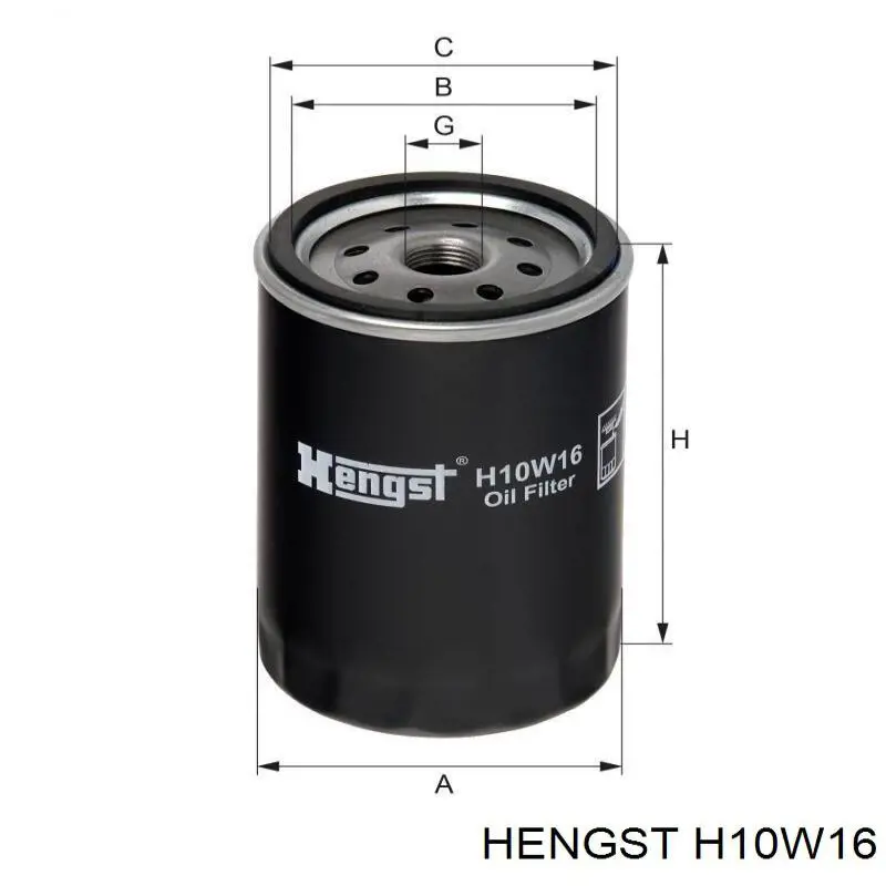 Фільтр масляний H10W16 Hengst