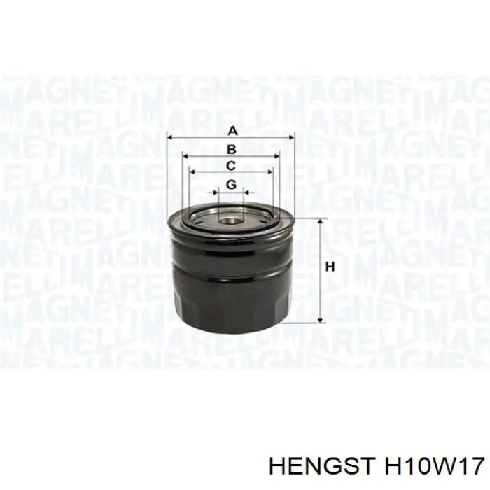 Фільтр масляний Hengst H10W17