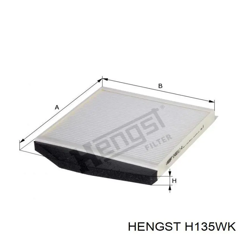 Паливний фільтр H135WK Hengst