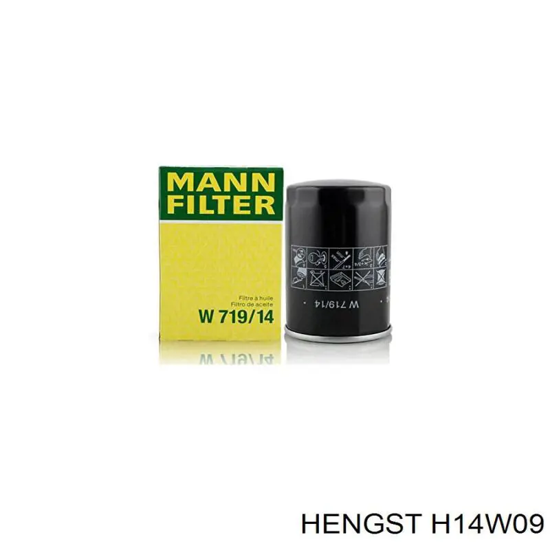 Фільтр масляний Hengst H14W09