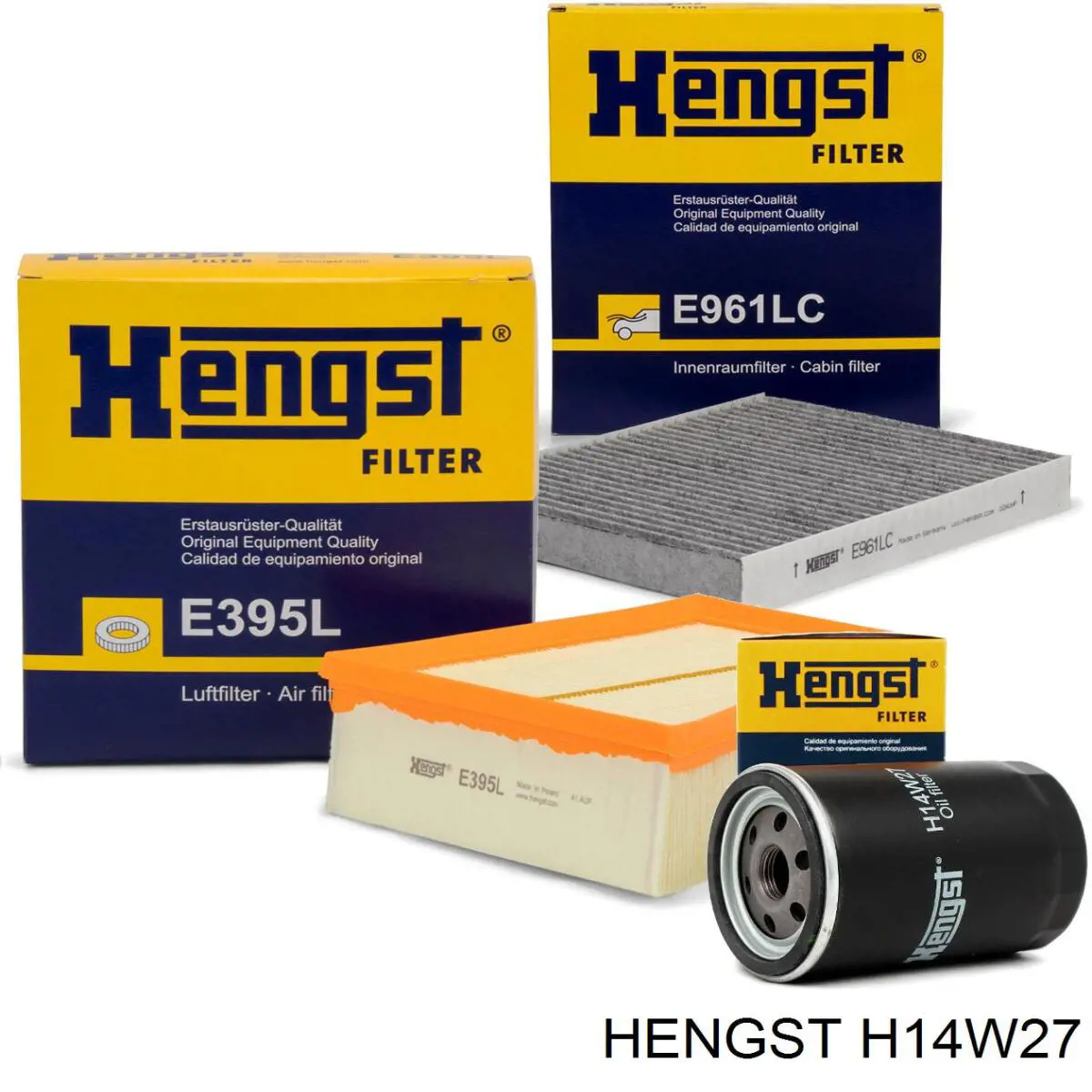 Масляний фільтр H14W27 Hengst