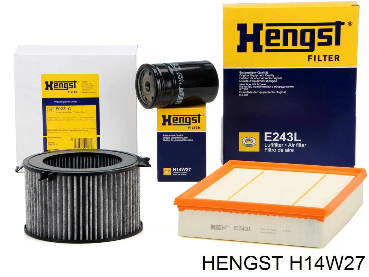 Масляний фільтр двигуна Hengst H14W27 ціна, від 5.60 USD