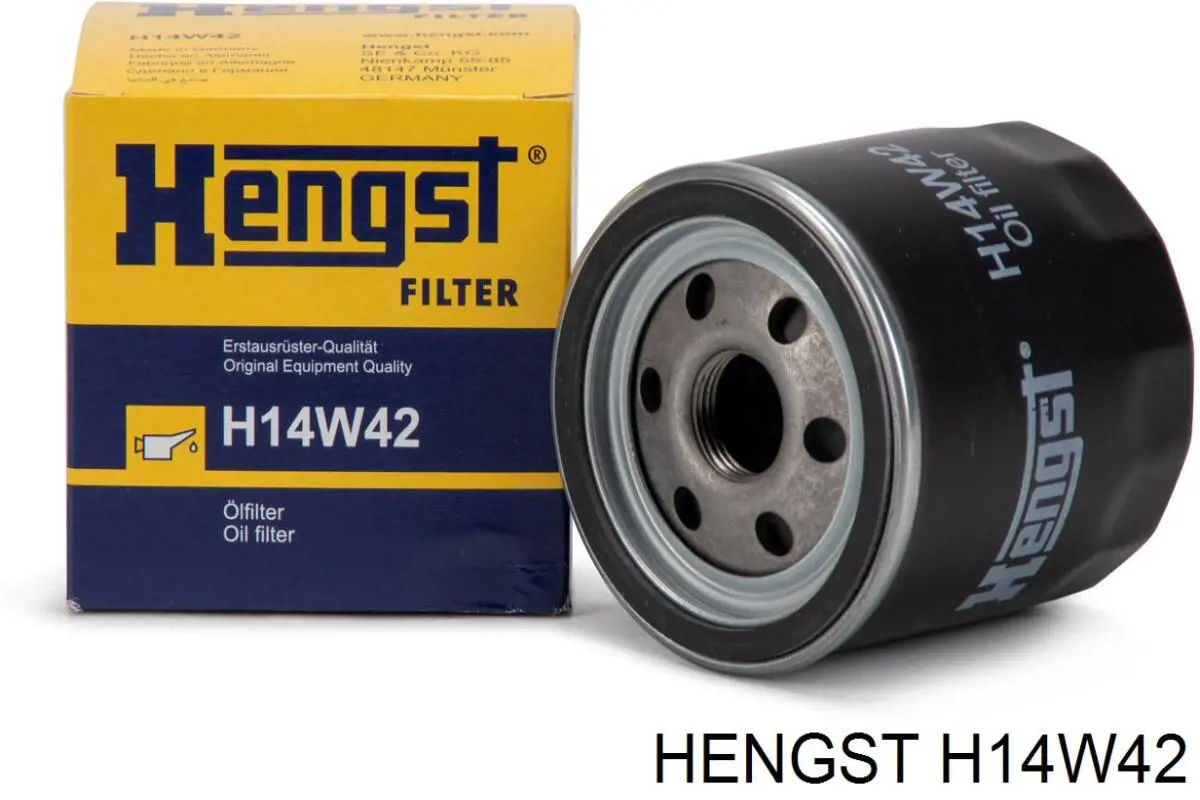 Масляний фільтр двигуна Hengst H14W42 ціна, від 8.57 USD