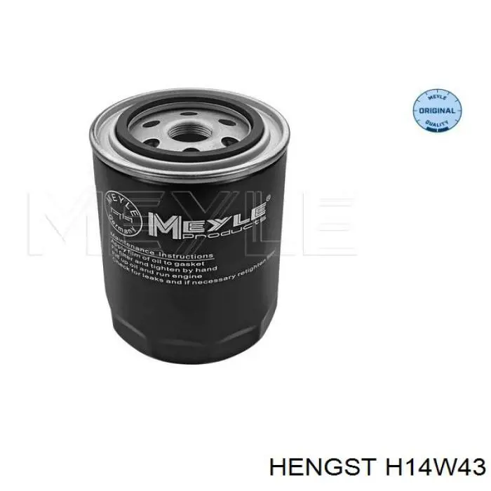 Масляний фільтр двигуна Hengst H14W43 ціна, від 9.61 USD
