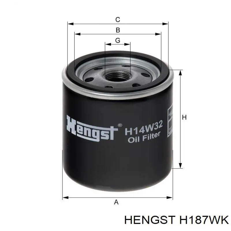 Фільтр тонкого очищення палива Hengst H187WK ціна, від 13.10 USD