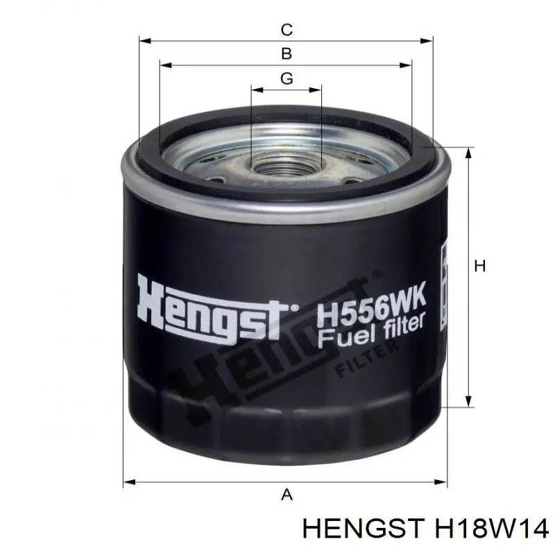 Фільтр гідравлічної системи Hengst H18W14