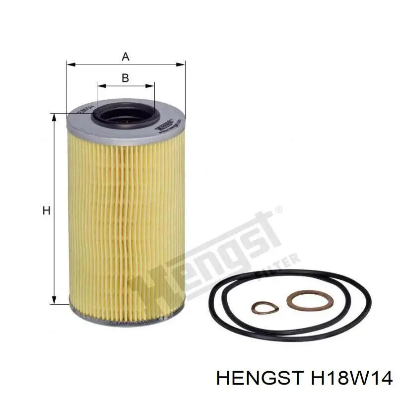 Фільтр гідравлічної системи Hengst H18W14 ціна, від 25.21 USD
