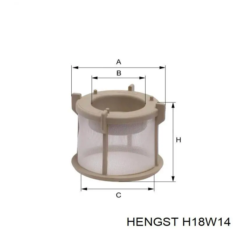 Купити H18W14 Hengst Фільтр гідравлічної системи