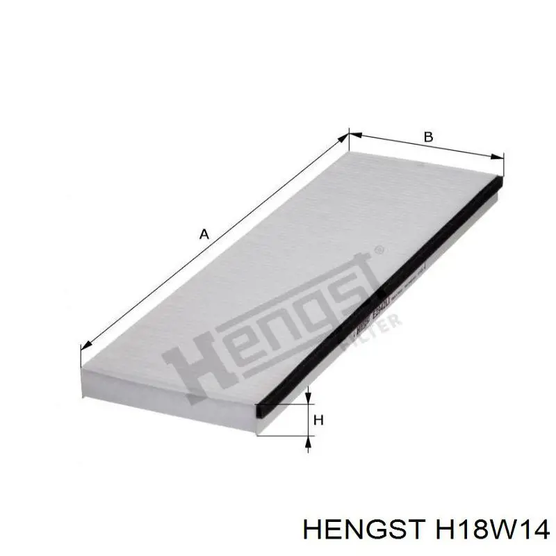 Фільтр гідравлічної системи H18W14 Hengst