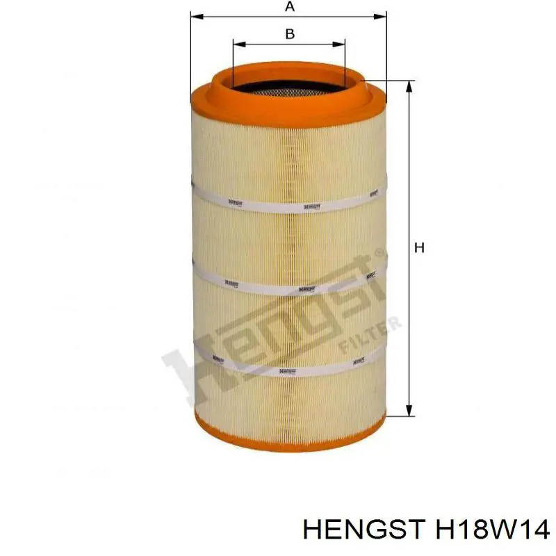 Фільтр гідравлічної системи H18W14 Hengst