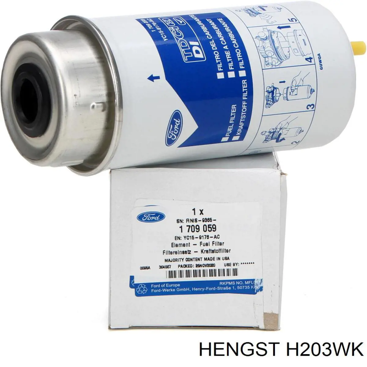 Фільтр тонкого очищення палива Hengst H203WK ціна, від 18.96 USD