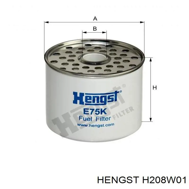 H208W01 Hengst Фільтр масла