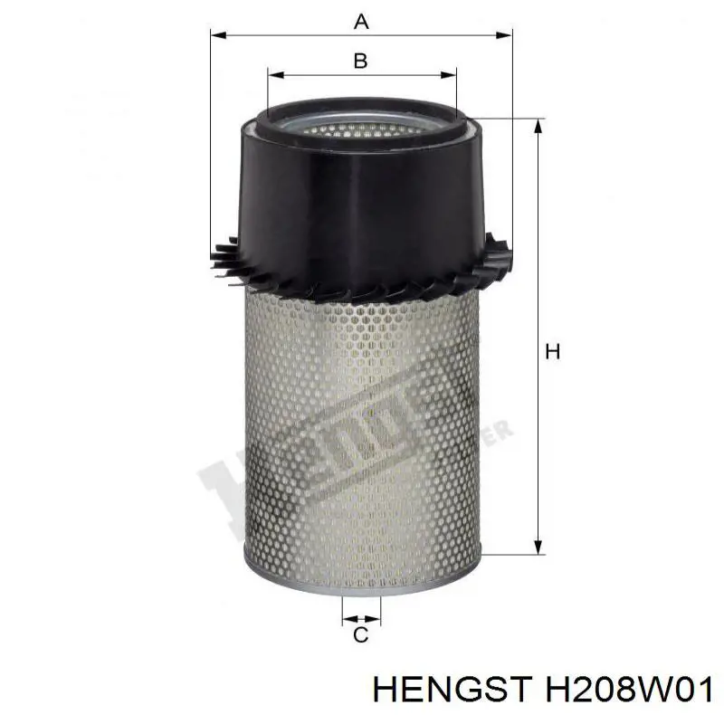 Фільтр масляний Hengst H208W01
