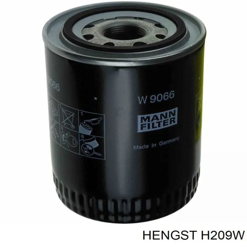Купити H209W Hengst Фільтр очищення масла відцентровий