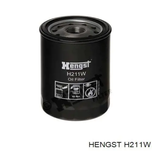 Масляний фільтр H211W Hengst