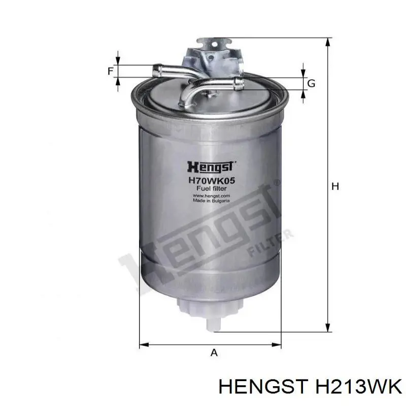 H213WK Hengst фільтр паливний