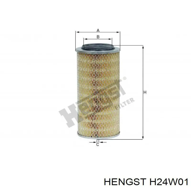 Масляний фільтр H24W01 Hengst