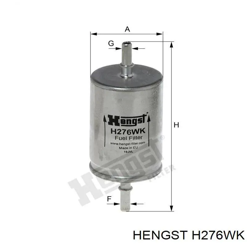 H276WK Hengst фільтр паливний