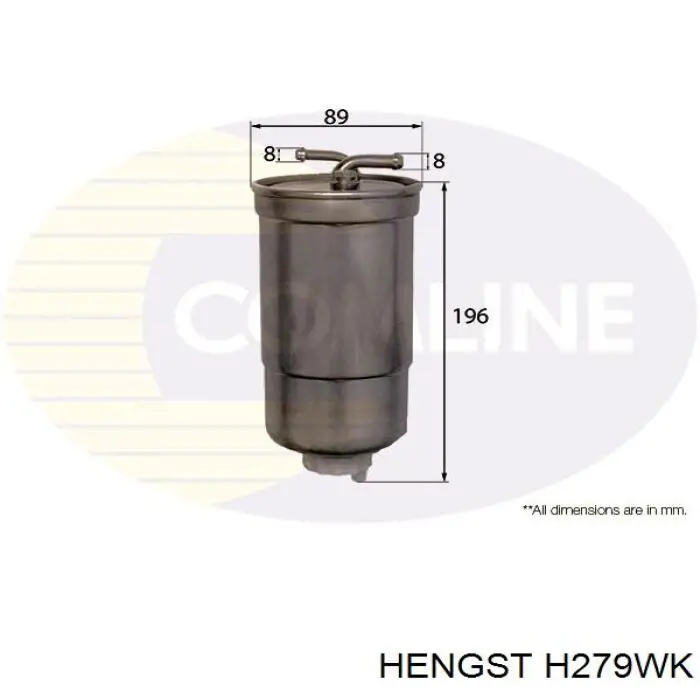 Фільтр паливний Hengst H279WK