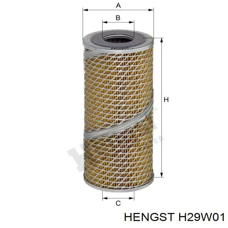 Масляний фільтр двигуна Hengst H29W01 ціна, від 3.84 USD