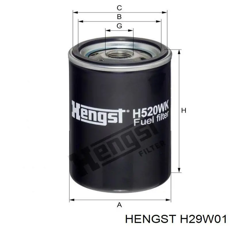 Фільтр масляний Hengst H29W01