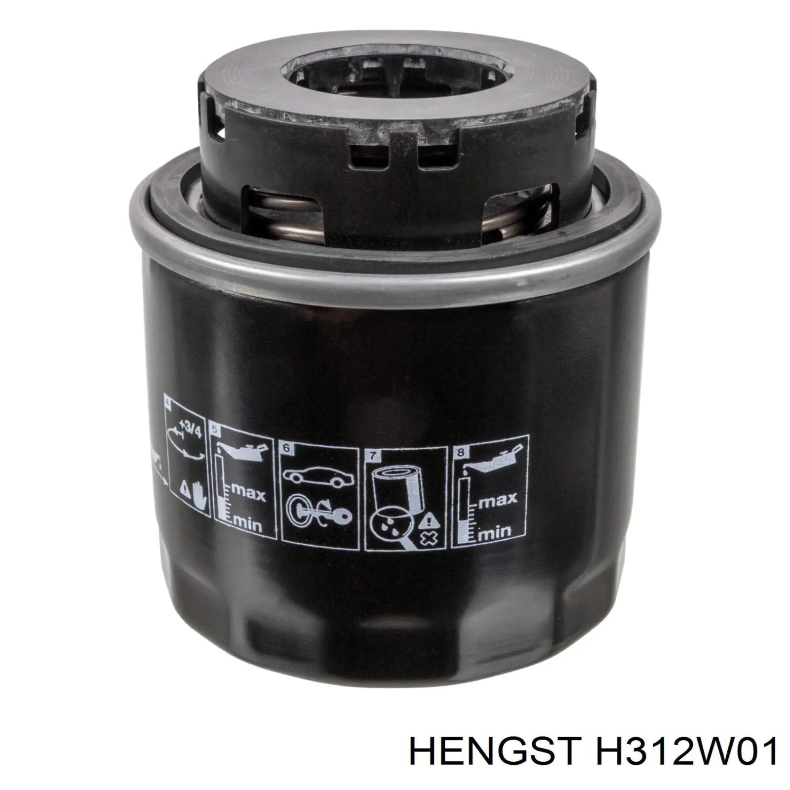 Масляний фільтр двигуна Hengst H312W01 ціна, від 12.70 USD