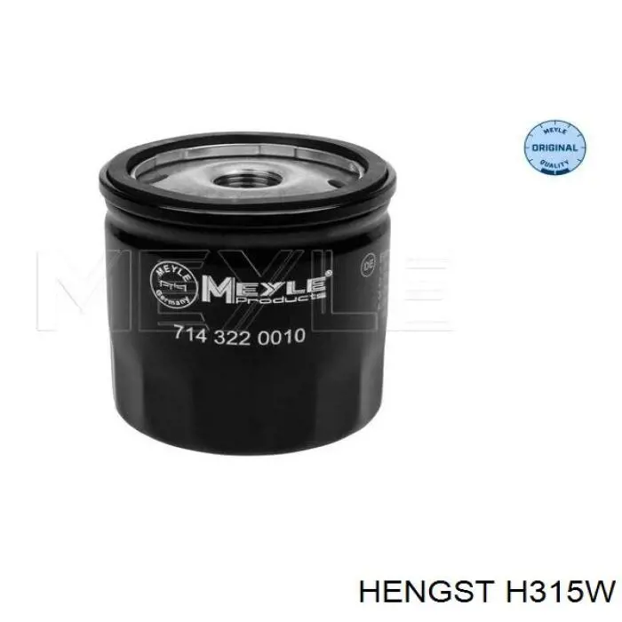 Масляний фільтр двигуна Hengst H315W ціна, від 4.57 USD