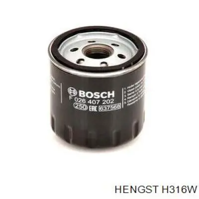 Фільтр масляний Hengst H316W